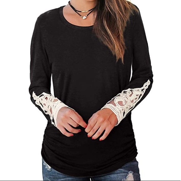 Tops - Super cute woman casual tunic top round neck